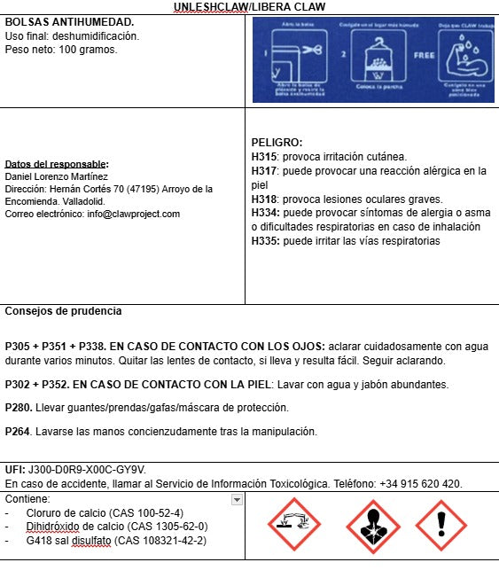 Pack Bolsas Antihumedad (1-3 Meses)